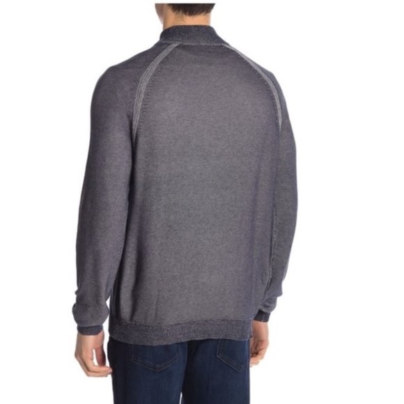 Tailor Vintage Birdseye Reversible 1/4 Zip Knit - Picture 2 of 7